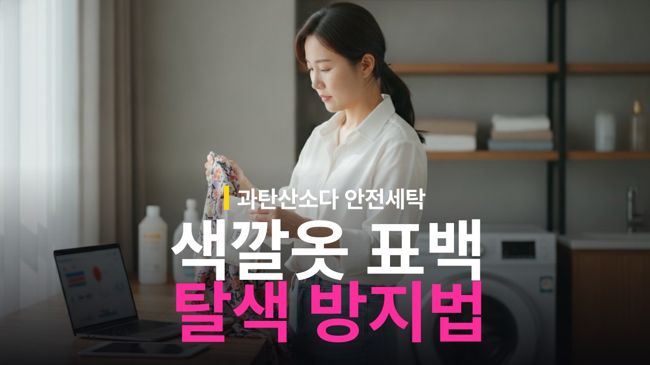 색깔 옷 과탄산소다 탈색 방지 방법과 표백 기준