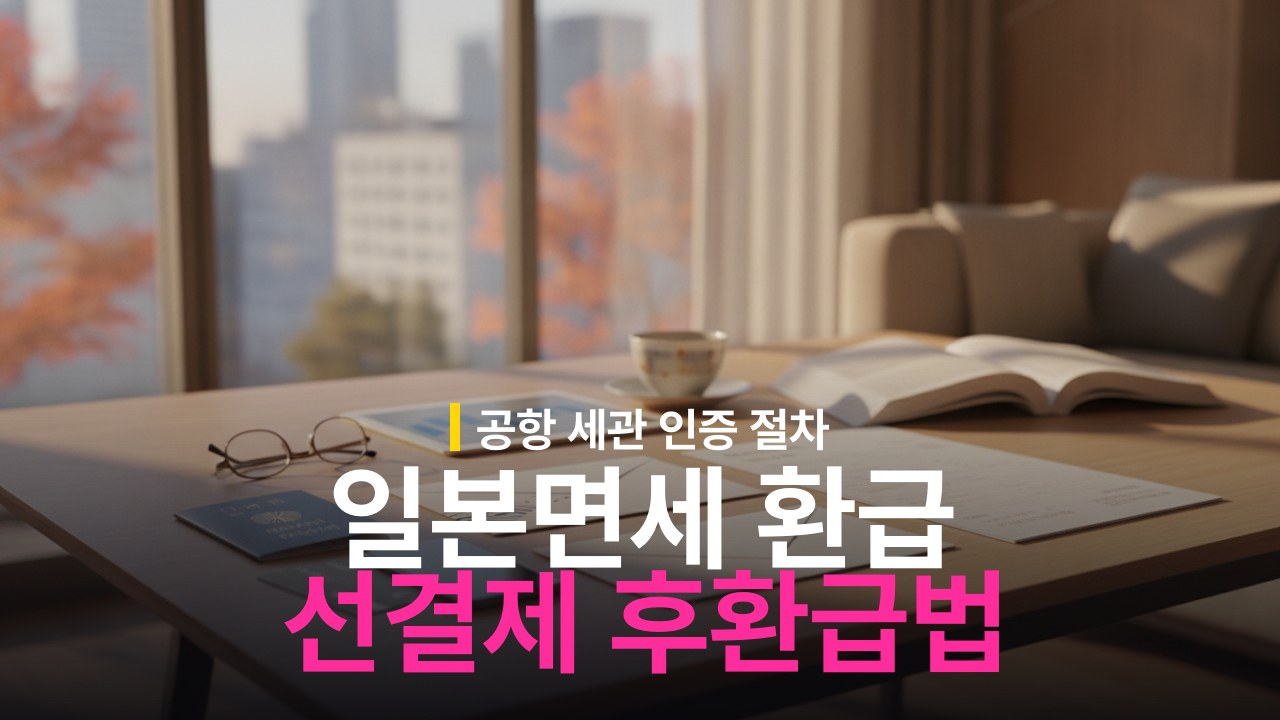 일본 여행 11월 면세 제도 변경점과 선결제 후환급 절차