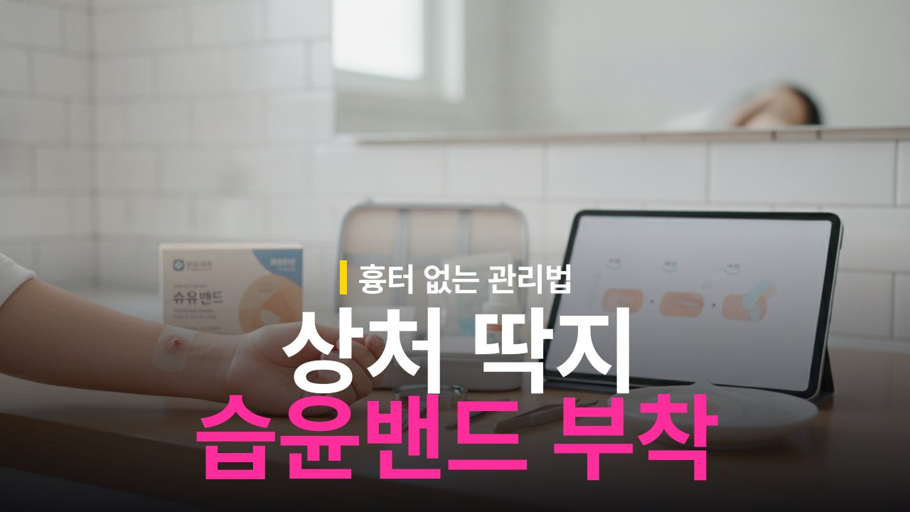상처 딱지 생긴 후 습윤밴드 부착 가능 기준과 대처
