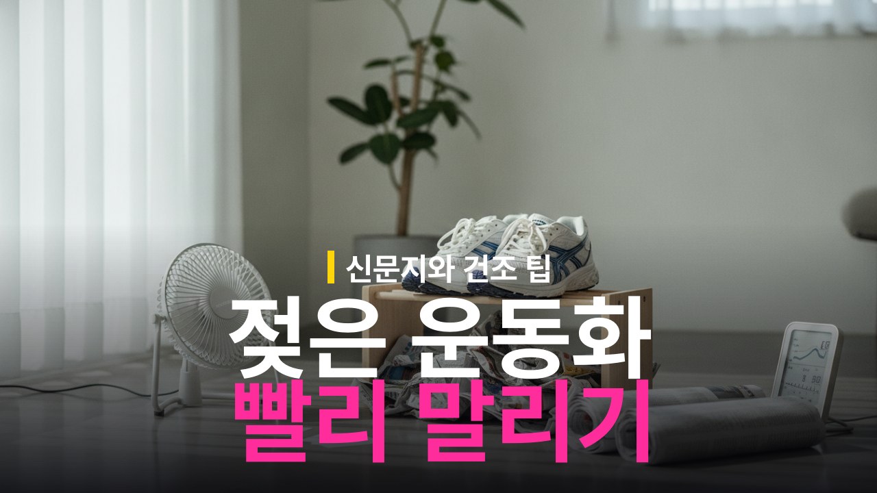 젖은 운동화 빨리 말리는 방법과 신문지 활용