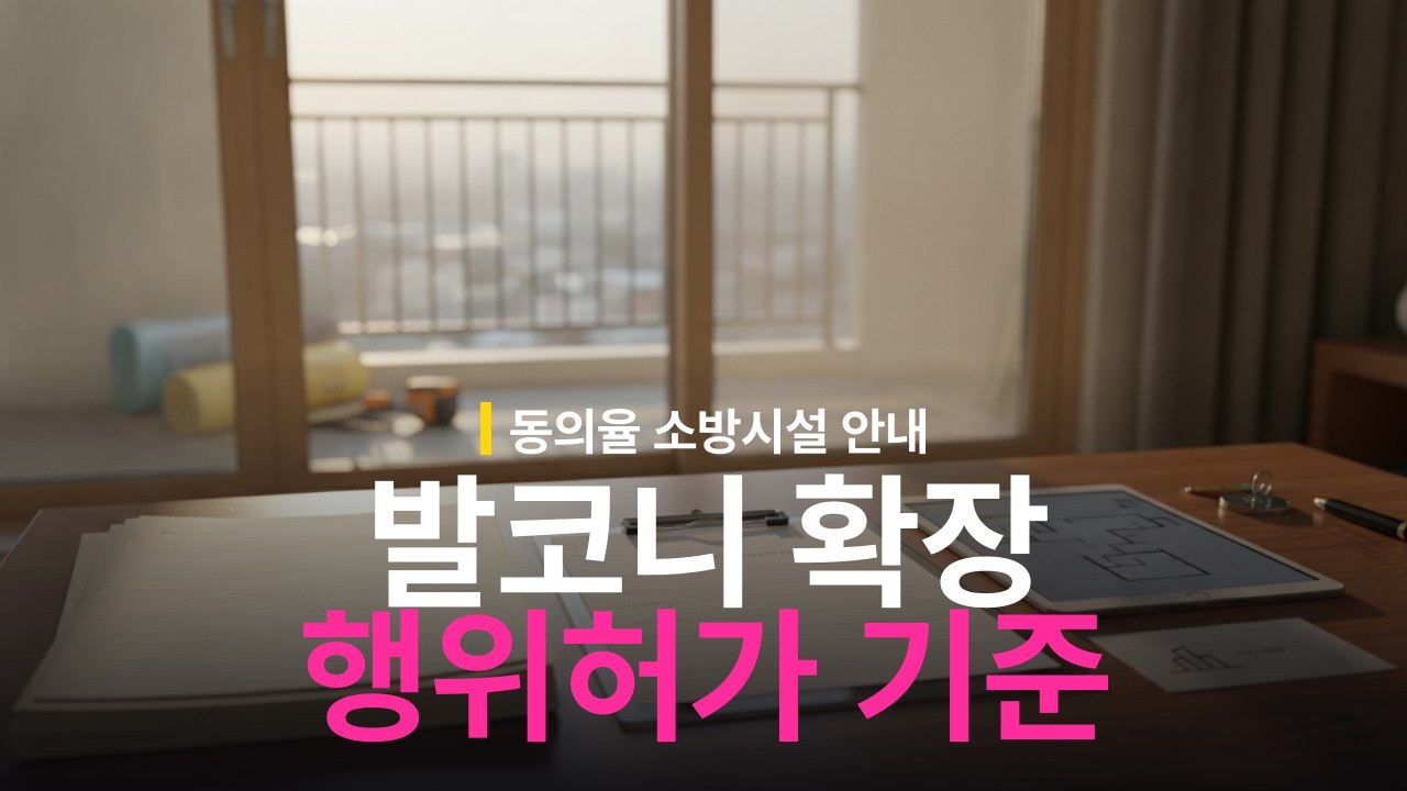 아파트 발코니 확장 행위허가 절차와 입주민 동의 기준
