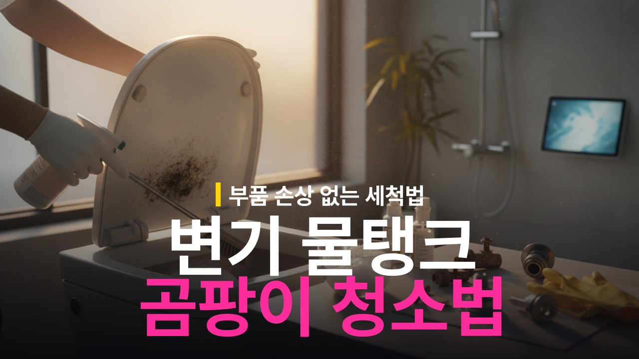 변기 물탱크 곰팡이 청소 방법과 부속품 부식 방지