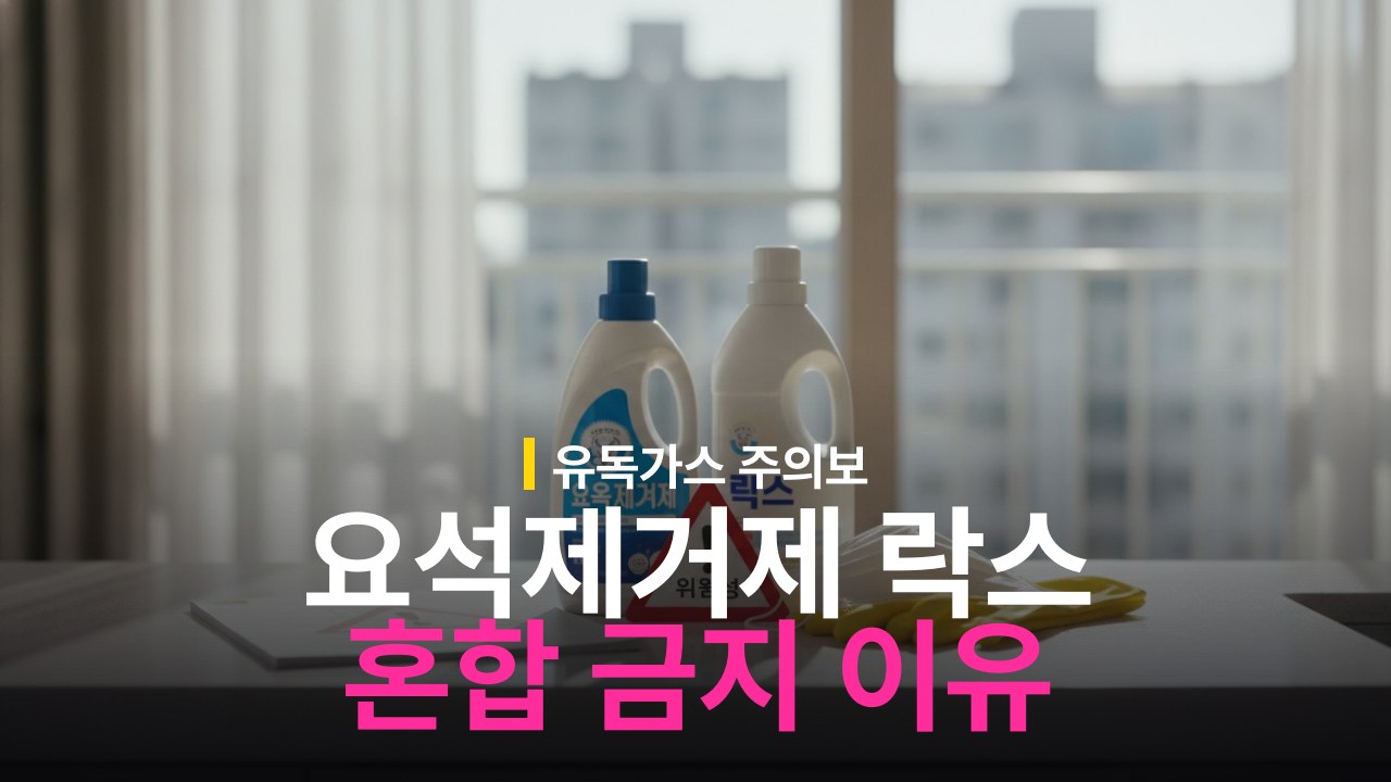 요석제거제 락스 혼합 위험성과 염소가스 예방 방법