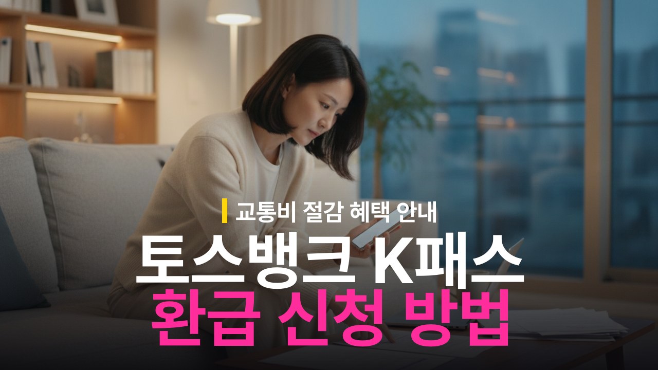 토스뱅크 K-패스 체크카드 혜택과 대중교통 환급금 신청 방법