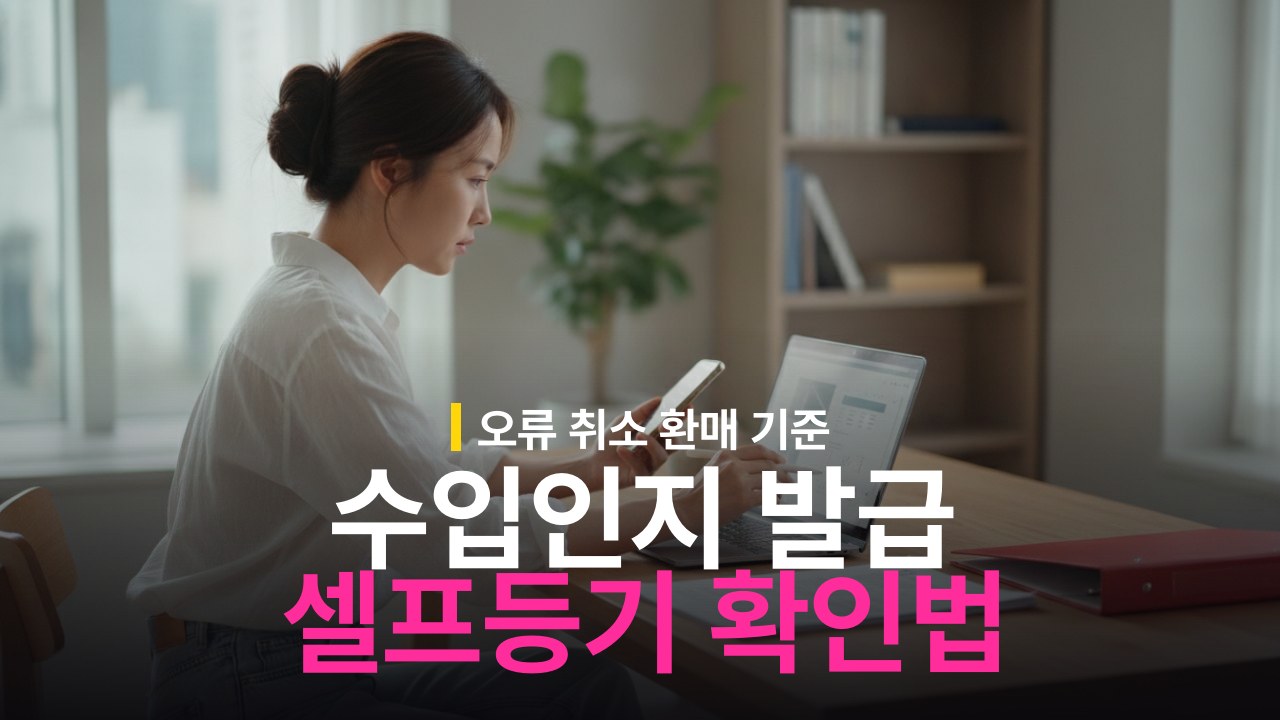 부동산 전자수입인지 구매 방법과 셀프등기 오류 취소 기준