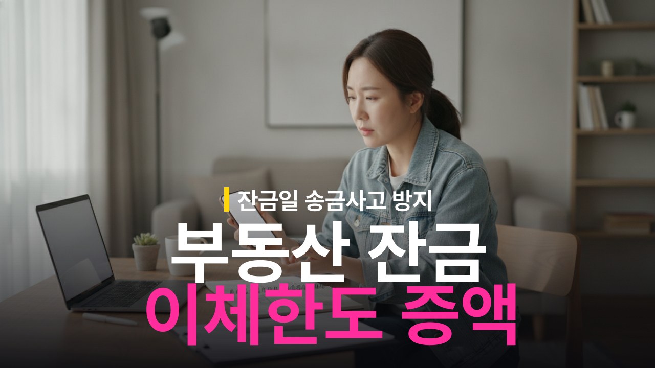 부동산 잔금 이체한도 증액 방법과 은행 임시 상향 기준