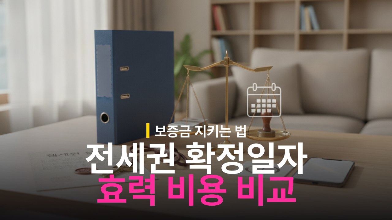 전세권 설정 vs 확정일자 차이와 효력 비교 기준