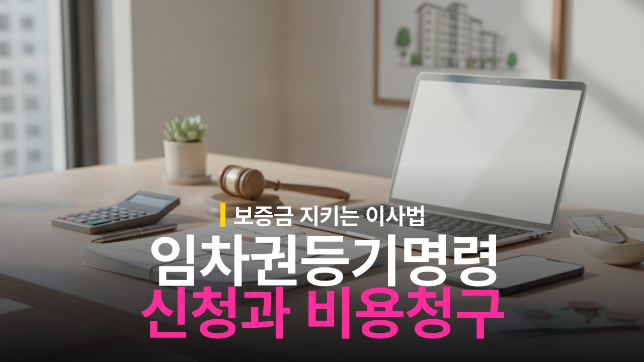 임차권등기명령 신청 방법과 비용 청구 기준