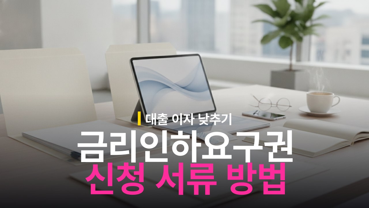 금리인하요구권 신청 자격 조건과 서류 제출 방법