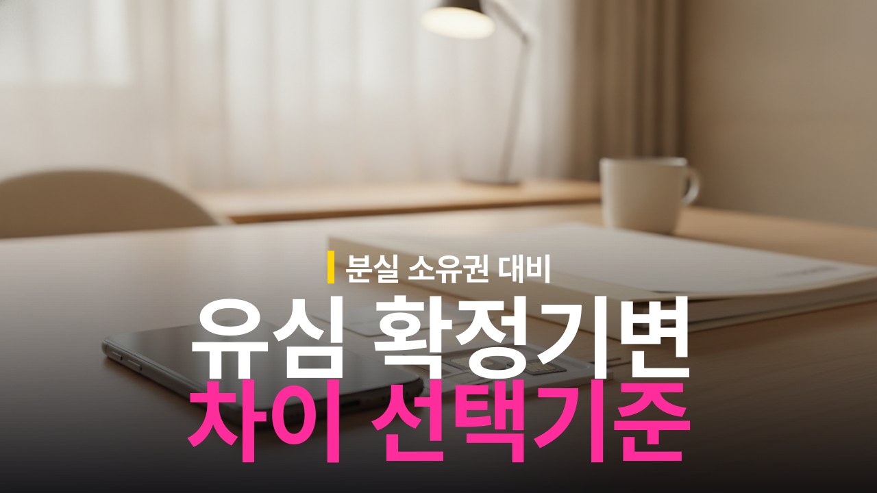 유심기변 확정기변 차이 및 분실 대비 선택 기준