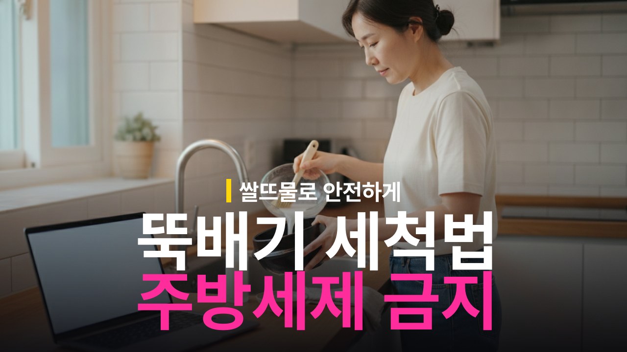 뚝배기 세척 방법과 주방세제 대신 쌀뜨물 활용