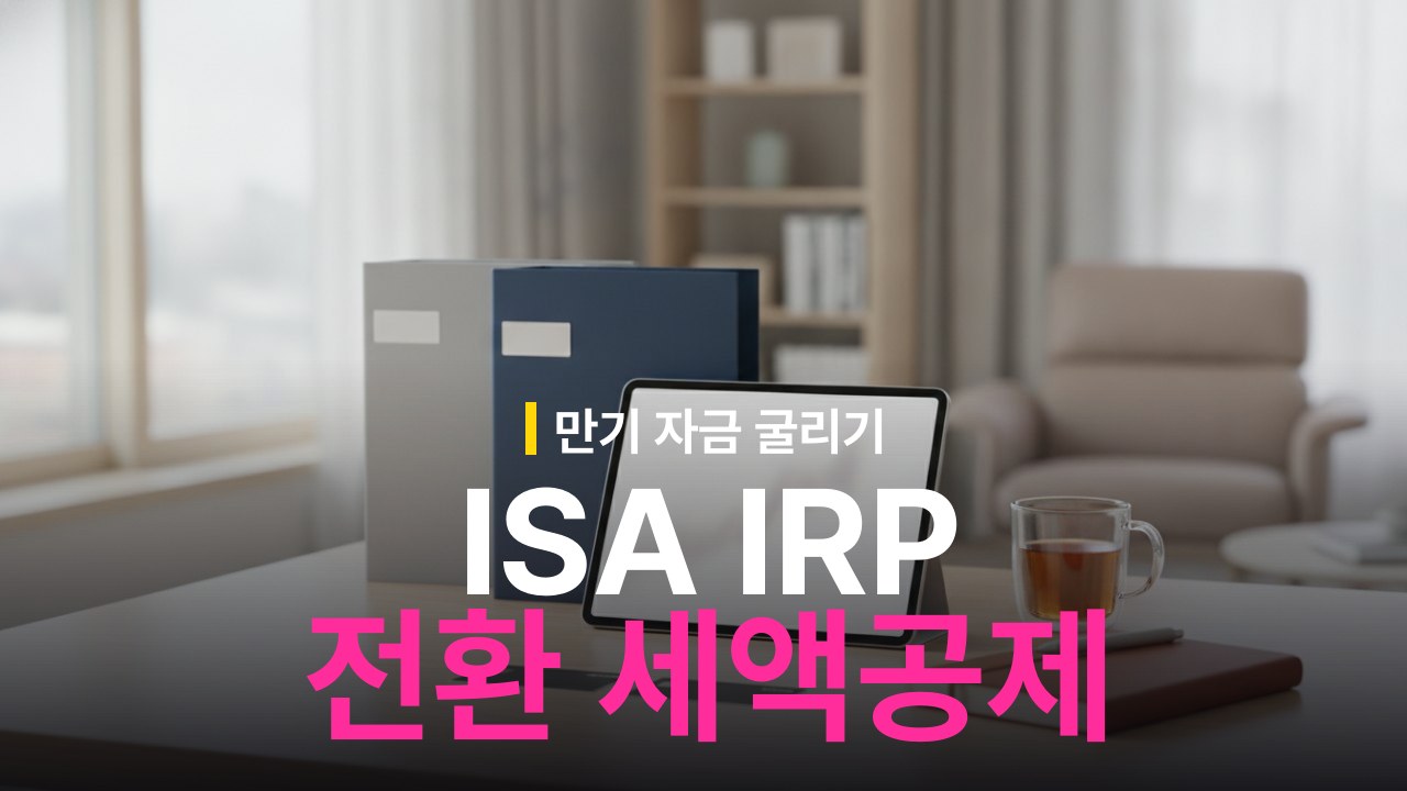 ISA 계좌 만기 후 IRP 전환 방법과 세액공제 추가 한도